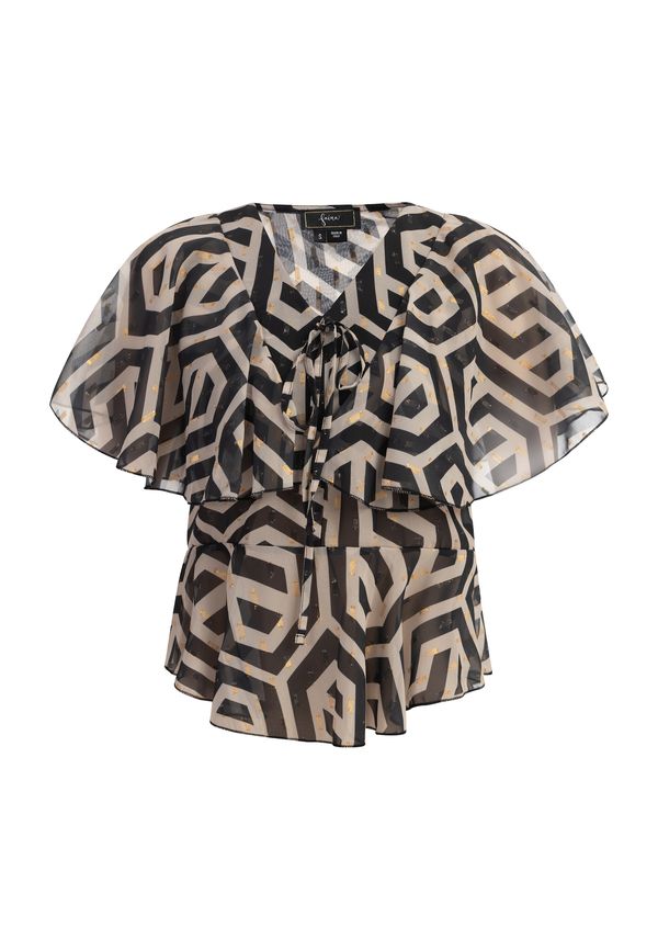 faina faina Блуза  бежово / черно