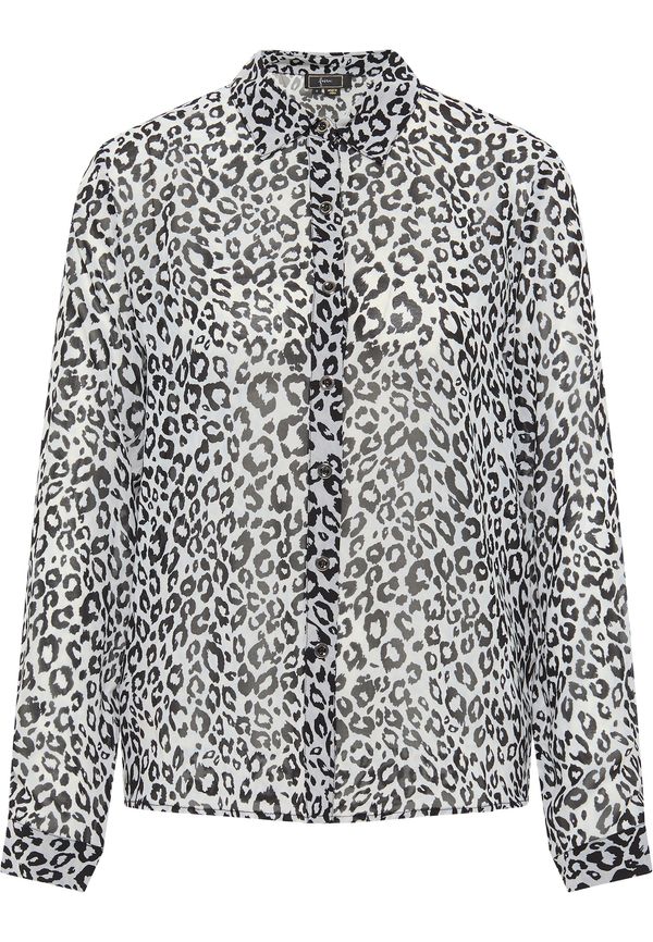 faina faina Блуза  черно / естествено бяло