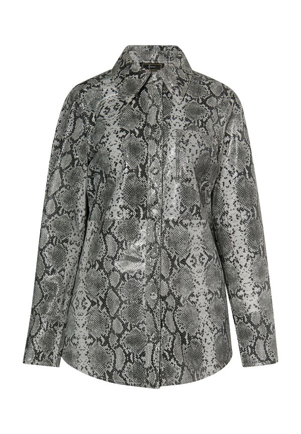 faina faina Блуза  сиво / черно