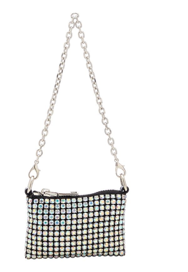 faina faina Чанта с презрамки  светлосиньо / черно / сребърно / прозрачно