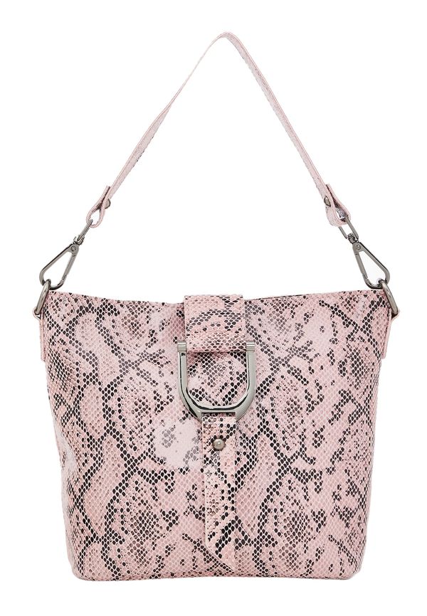 faina faina Чанта за през рамо  бледорозово / черно