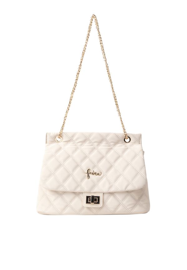 faina faina Чанта за през рамо  бял памук