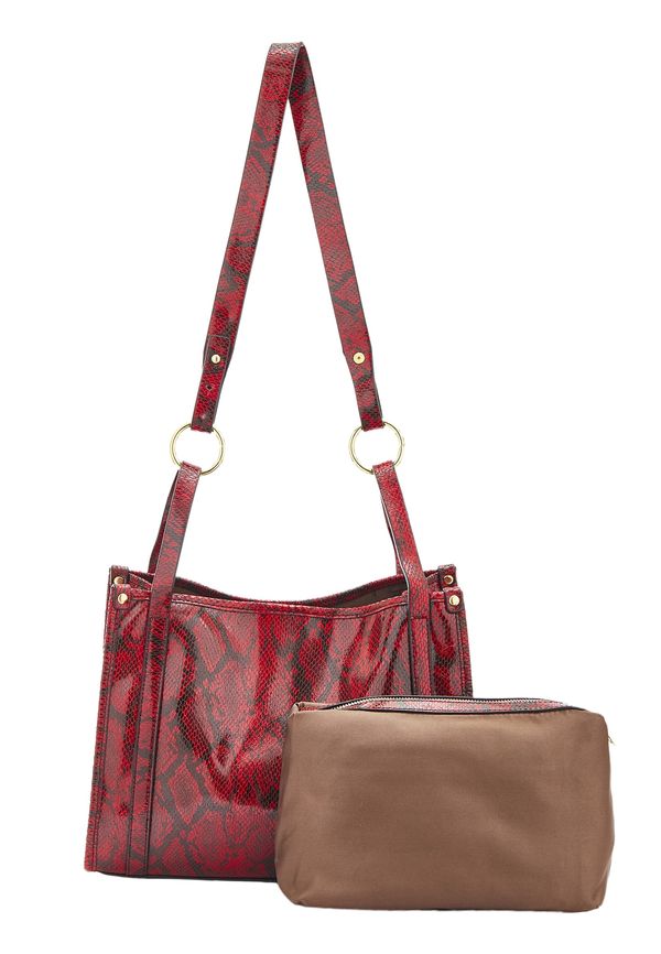 faina faina Чанта за през рамо  червено / тъмночервено / черно