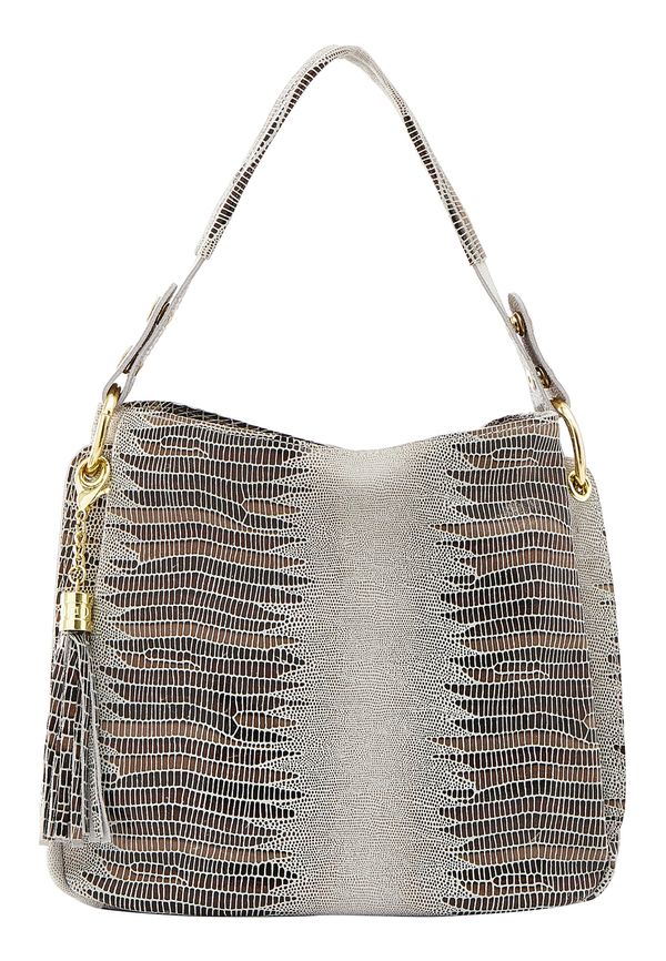 faina faina Чанта за през рамо  кафяво / светлосиво / черно