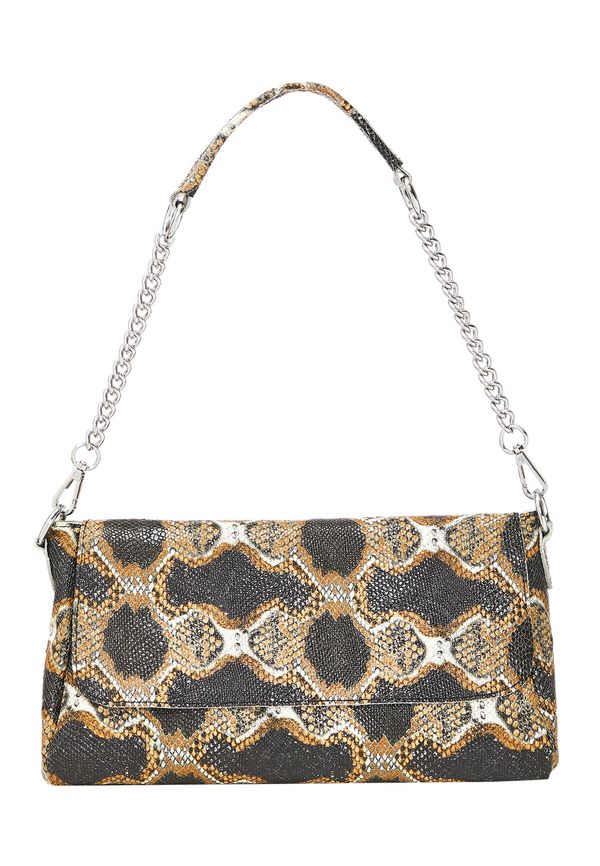 faina faina Чанта за през рамо  коняк / светлокафяво / черно / бяло