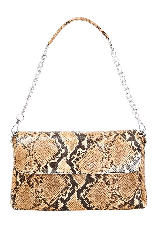 faina faina Чанта за през рамо  светлокафяво / черно