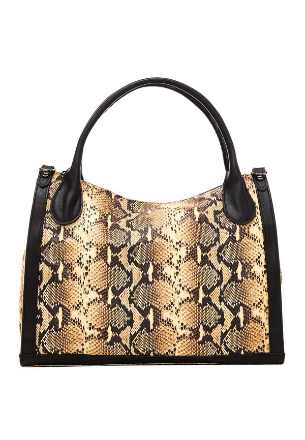 faina faina Дамска чанта  капучино / черно