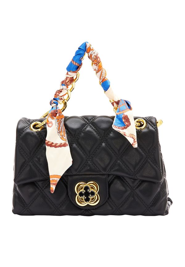 faina faina Дамска чанта  синьо / злато / оранжево / черно