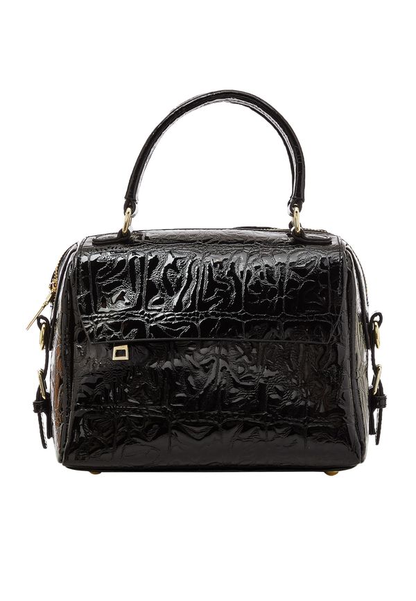 faina faina Дамска чанта  сиво-кафяво / черно