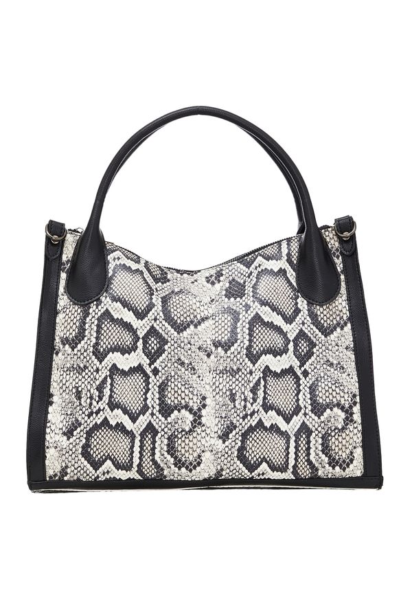 faina faina Дамска чанта  светлосиво / черно / бяло