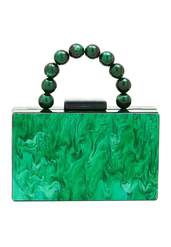 faina faina Дамска чанта  зелено / тъмнозелено