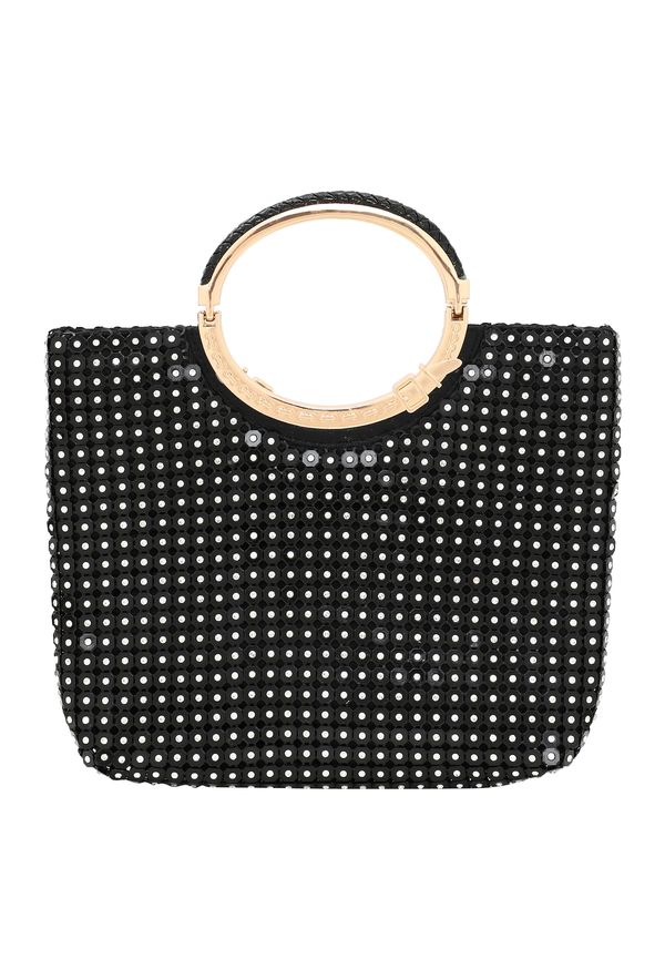 faina faina Дамска чанта  злато / черно / бяло