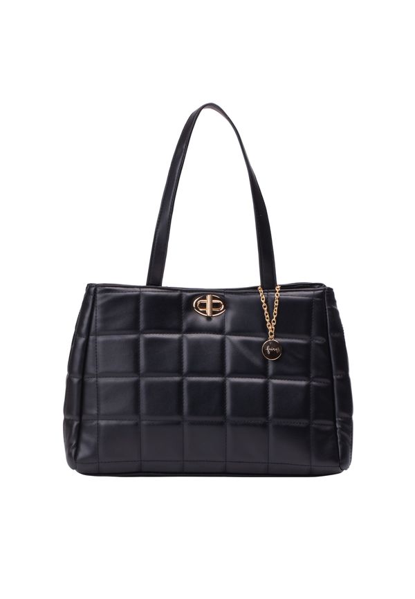 faina faina Дамска чанта  злато / черно