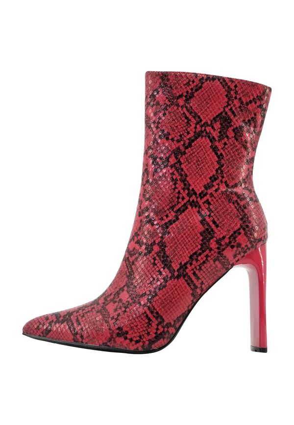 faina faina Къси ботуши  червено / черно