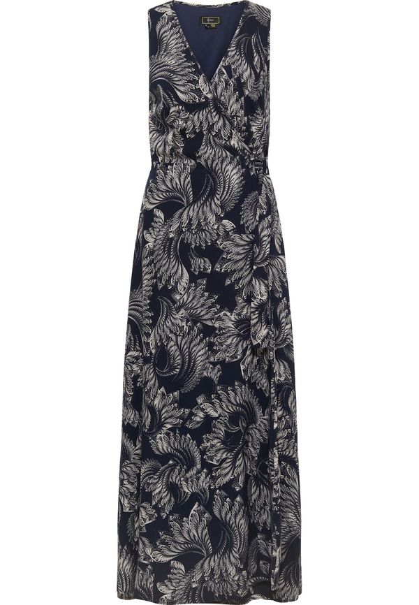 faina faina Лятна рокля  нощно синьо / бяло