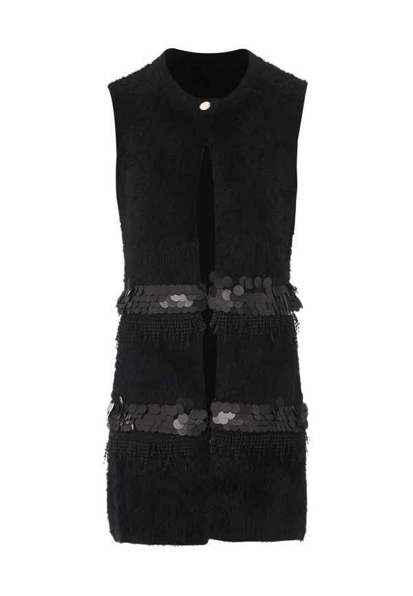 faina faina Плетен елек  черно