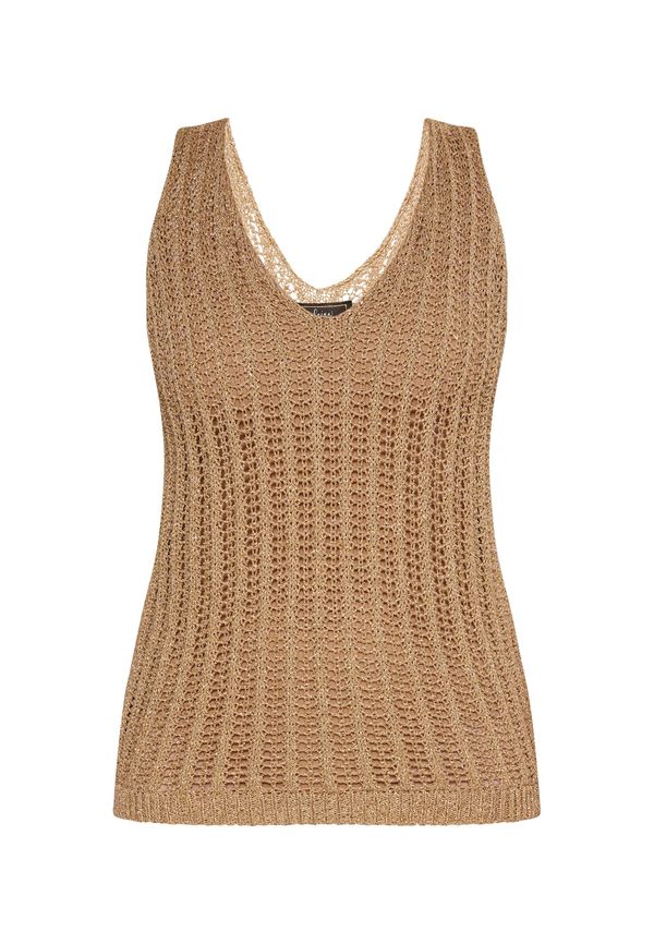 faina faina Плетен топ  злато