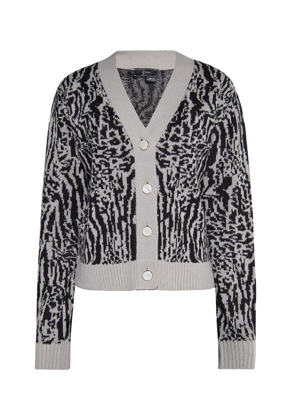 faina faina Плетена жилетка 'Aleva'  сиво / черно