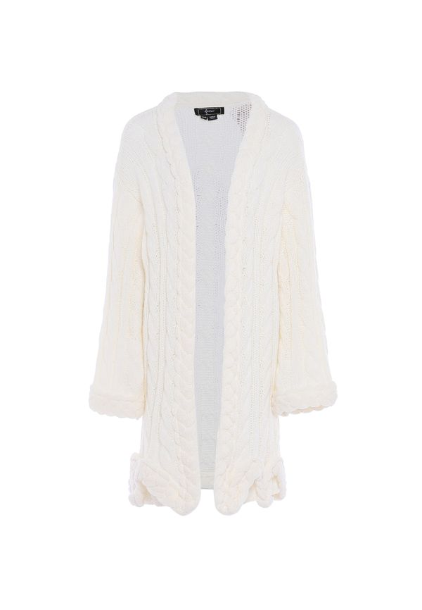 faina faina Плетена жилетка  бял памук