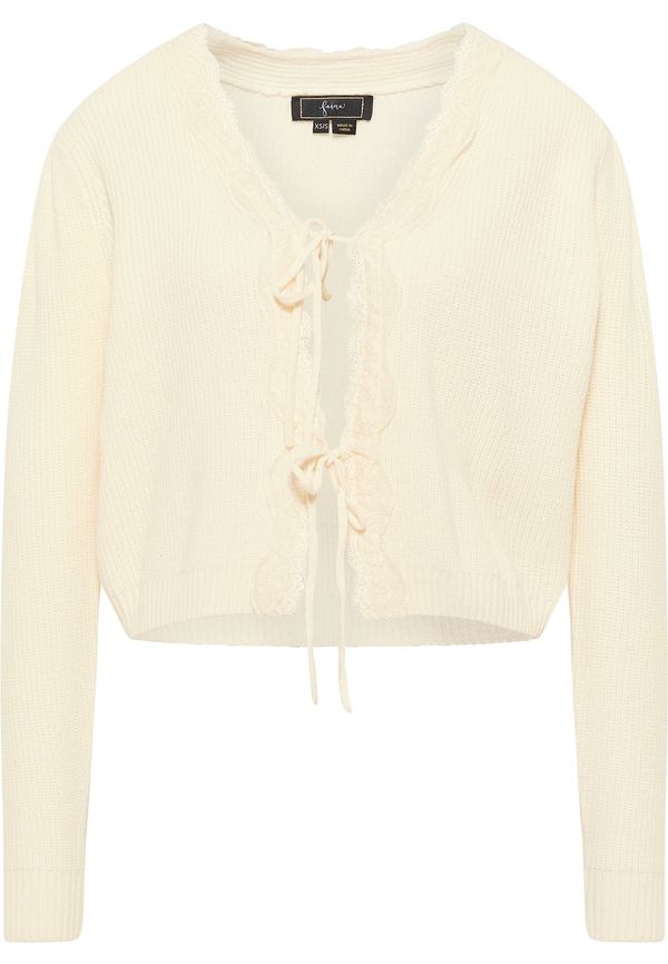 faina faina Плетена жилетка  бял памук