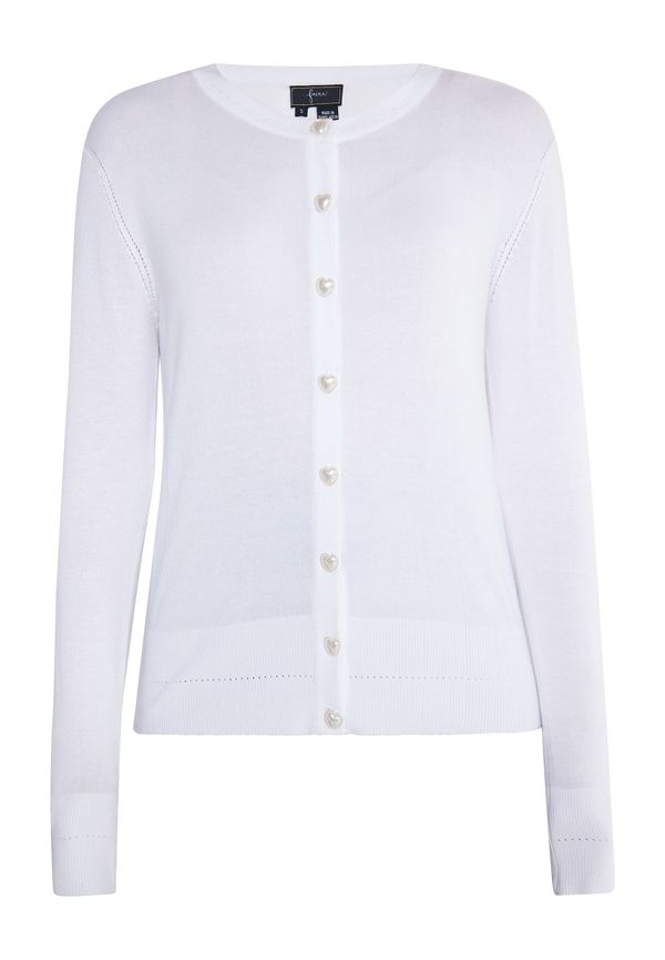 faina faina Плетена жилетка  бяло