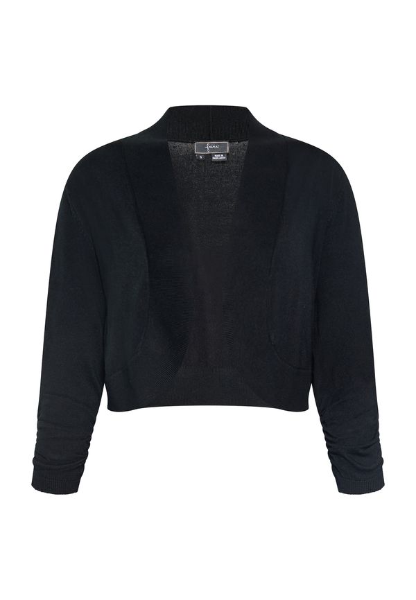 faina faina Плетена жилетка  черно