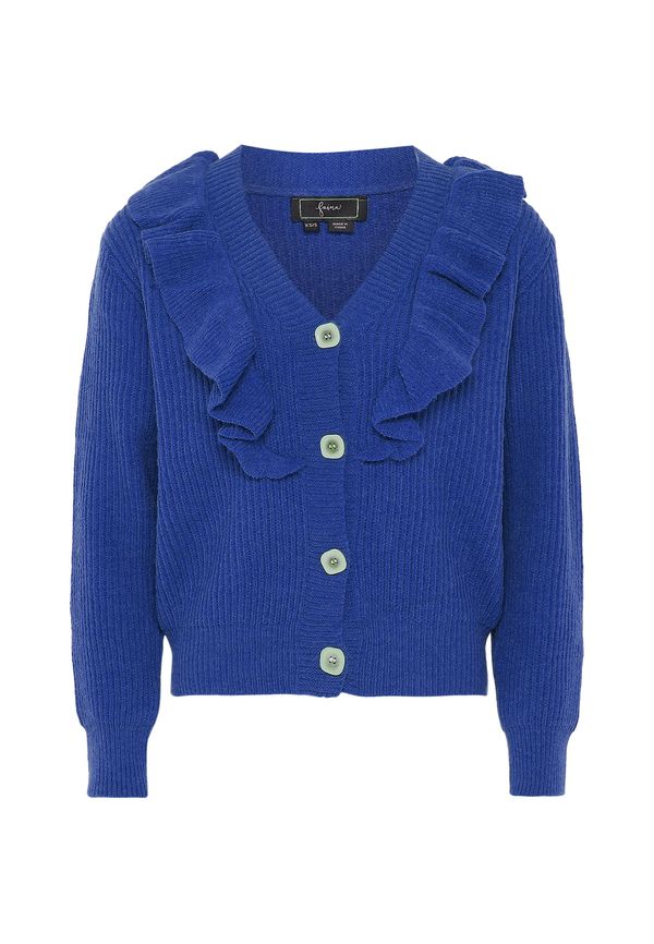 faina faina Плетена жилетка  кобалтово синьо