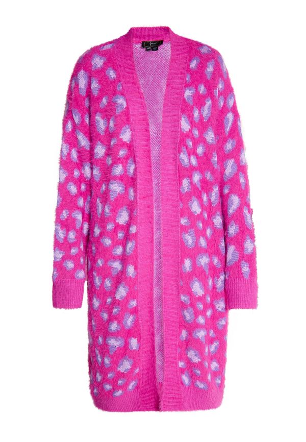 faina faina Плетена жилетка  лилав / пастелнолилаво / розово