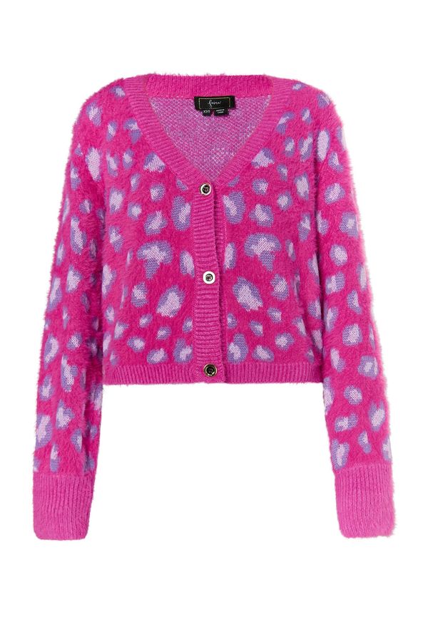 faina faina Плетена жилетка  лилав / пастелнолилаво / розово