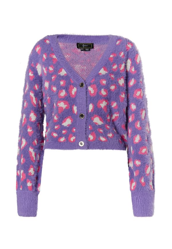 faina faina Плетена жилетка  лилав / розово / бяло