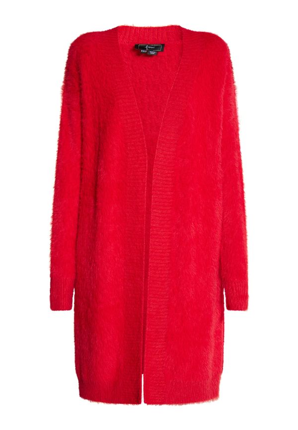 faina faina Плетена жилетка  огнено червено