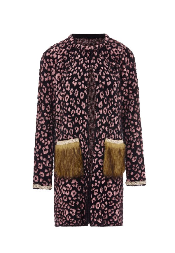 faina faina Плетена жилетка  питая / черно