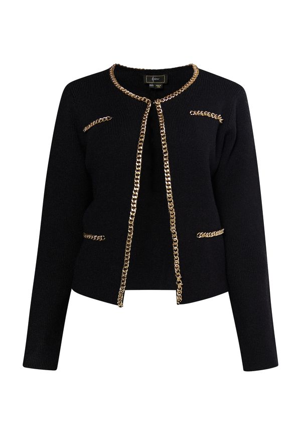 faina faina Плетена жилетка 'Tuxe'  злато / черно