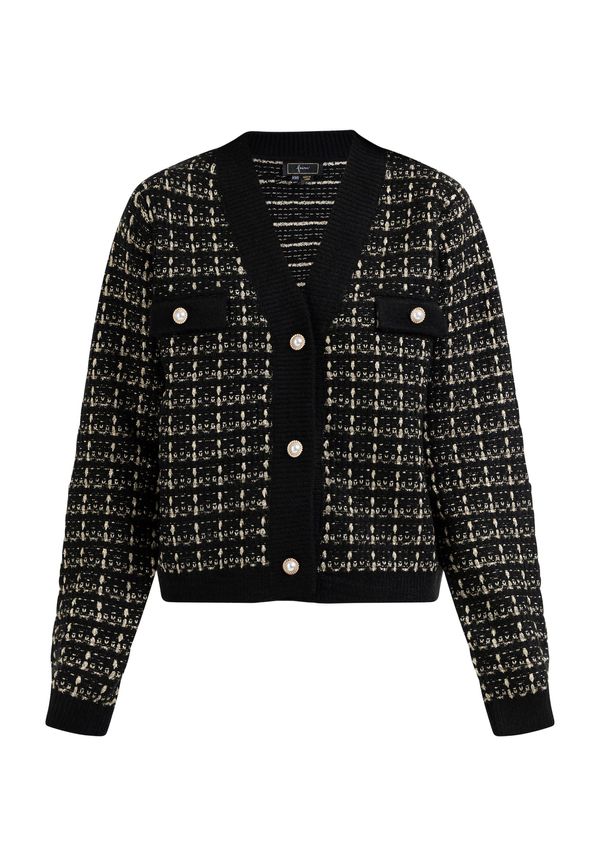 faina faina Плетена жилетка  злато / черно