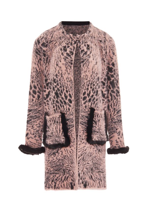 faina faina Плетена жилетка  злато / пепел от рози / черно