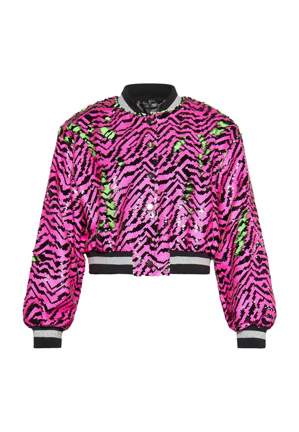 faina faina Преходно яке  сребърно сиво / тревнозелено / розово / черно