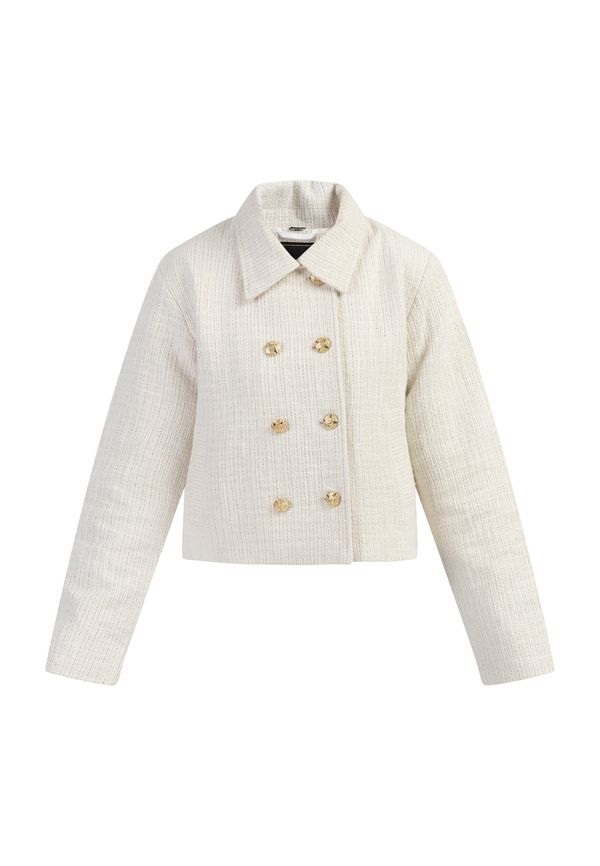 faina faina Преходно яке  светлобежово / бял меланж