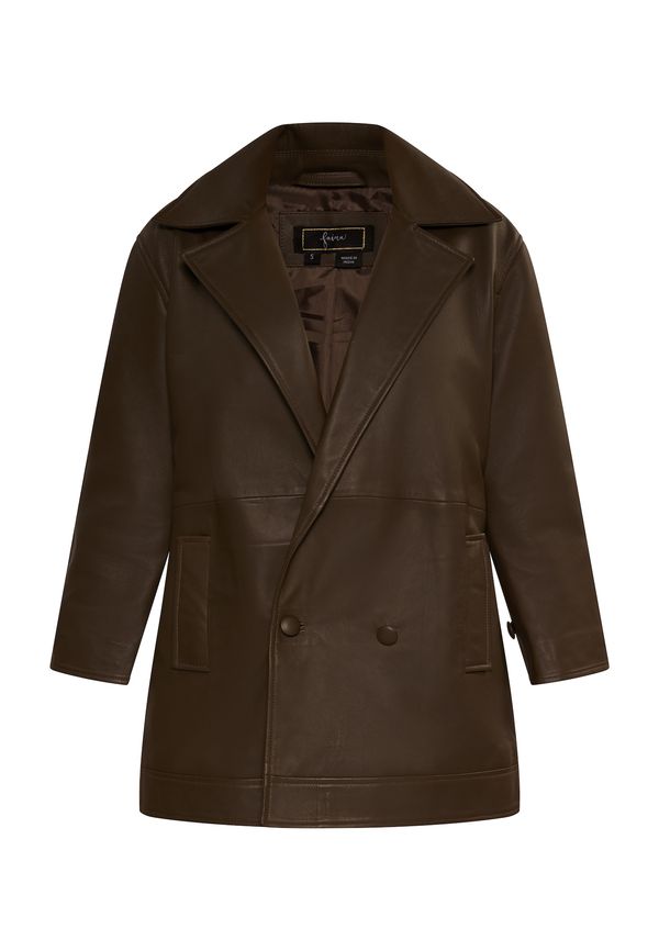 faina faina Преходно яке  тъмнокафяво