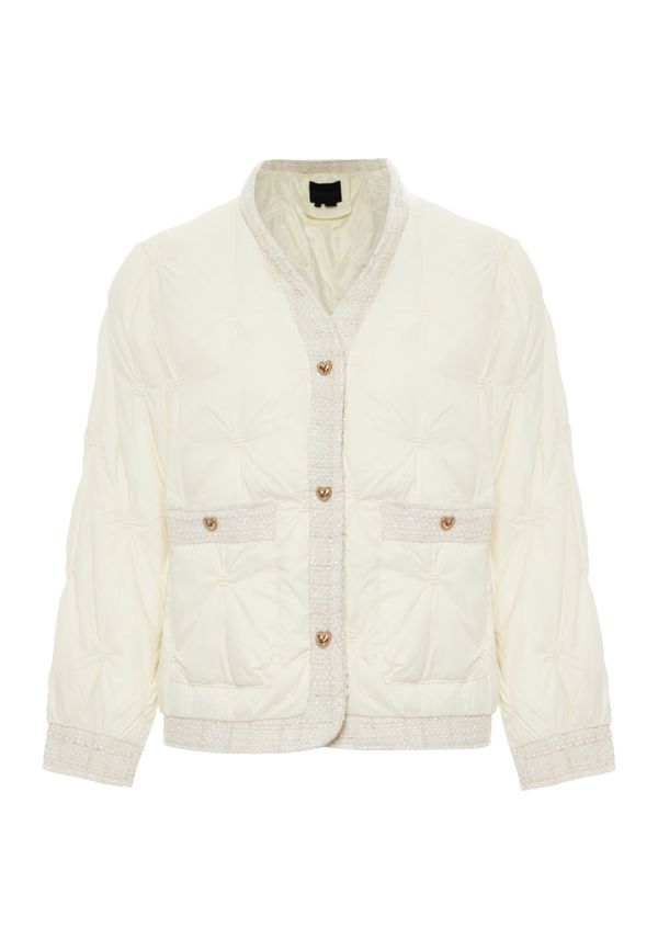 faina faina Преходно яке  злато / бял памук