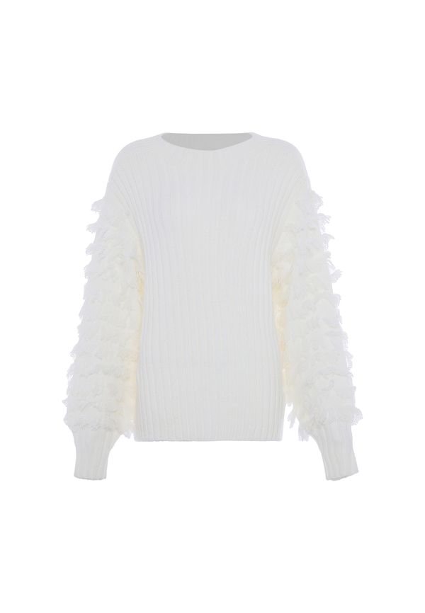 faina faina Пуловер  бяло