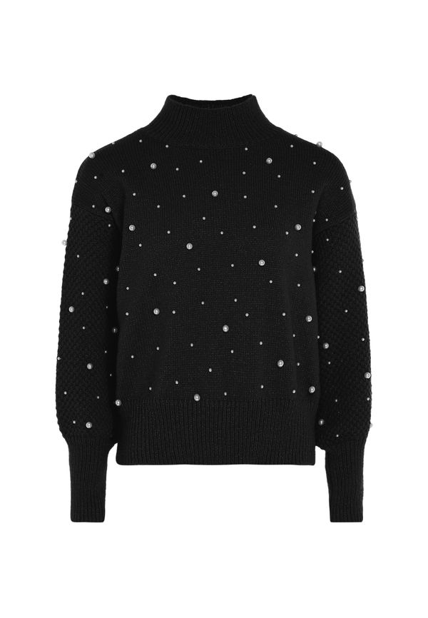 faina faina Пуловер  черно / перлено бяло