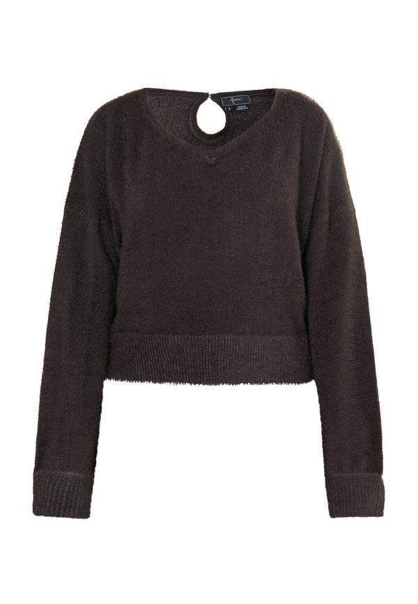 faina faina Пуловер  тъмнокафяво