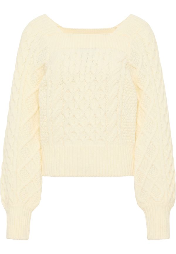 faina faina Пуловер 'Tylin'  бял памук