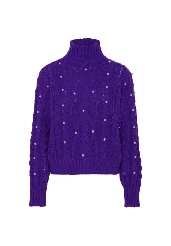 faina faina Пуловер  виолетов / бяло