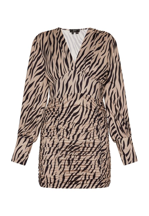 faina faina Рокля  бежово / черно