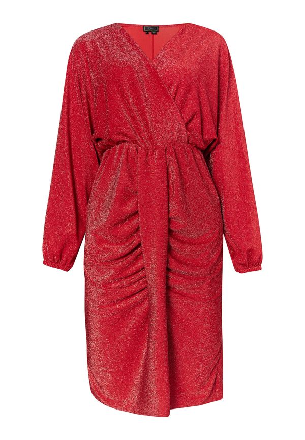 faina faina Рокля  огнено червено / сребърно