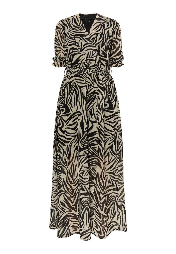 faina faina Рокля  светлобежово / черно