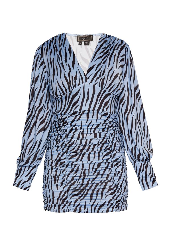 faina faina Рокля  светлосиньо / черно