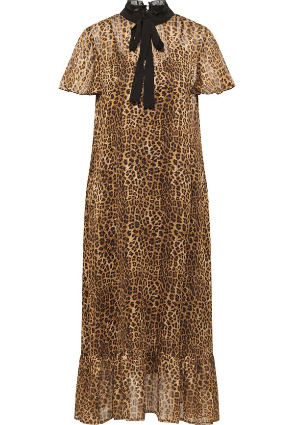 faina faina Рокля  светлосиньо / кафяво / черно