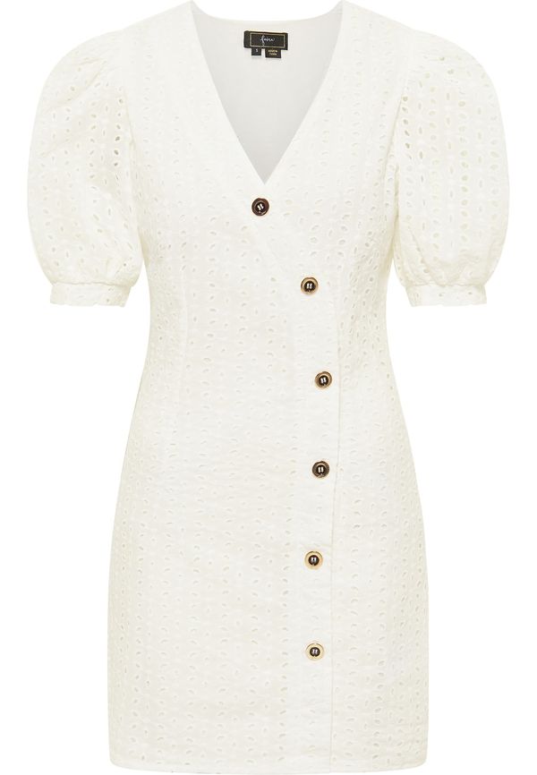 faina faina Рокля тип риза 'Koosh'  бяло